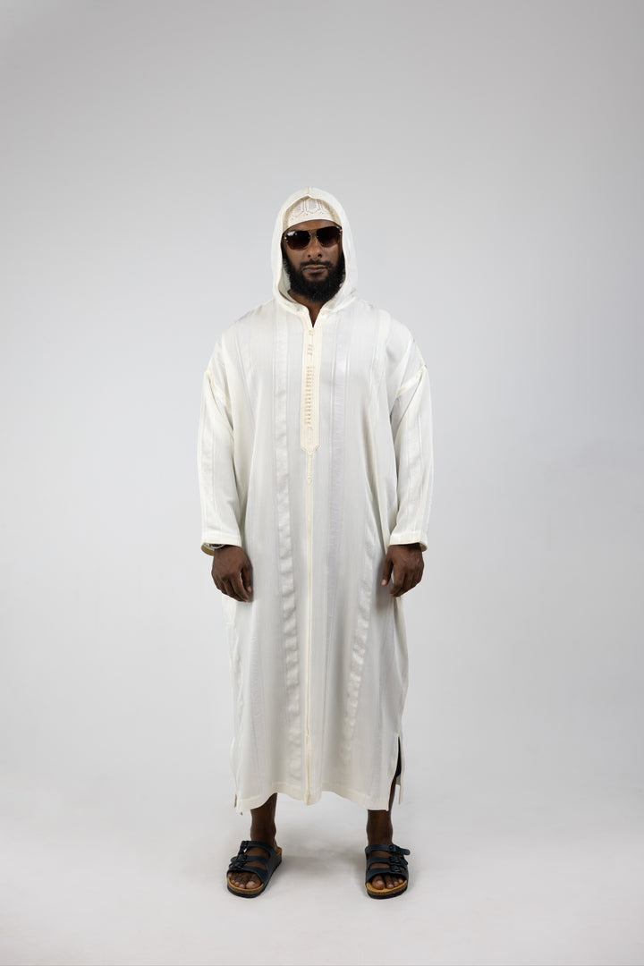 Djellaba Sousdi Royal White Front