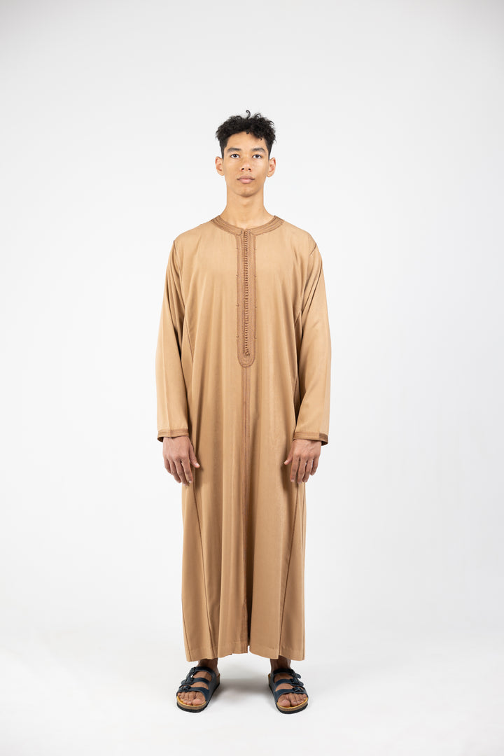 Caftan Men Fes Classic Light Brown