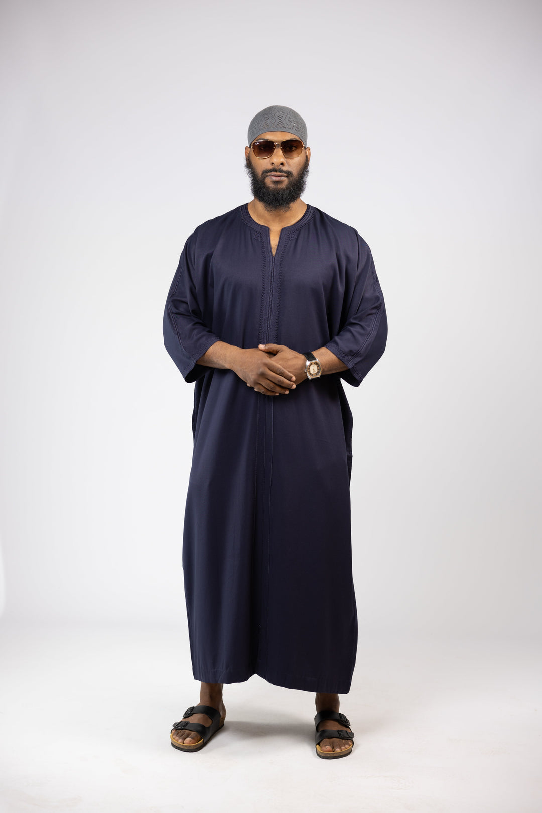 Gandora Gabardine Navy Blue Front Shot